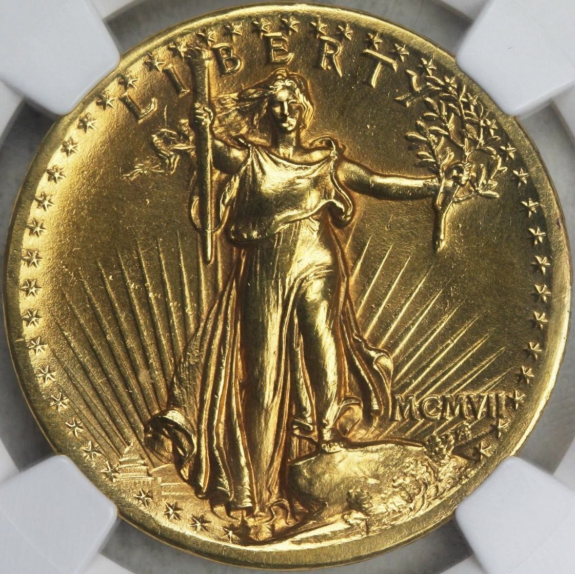 1907年セントゴーデンズ・ダブルイーグル金貨