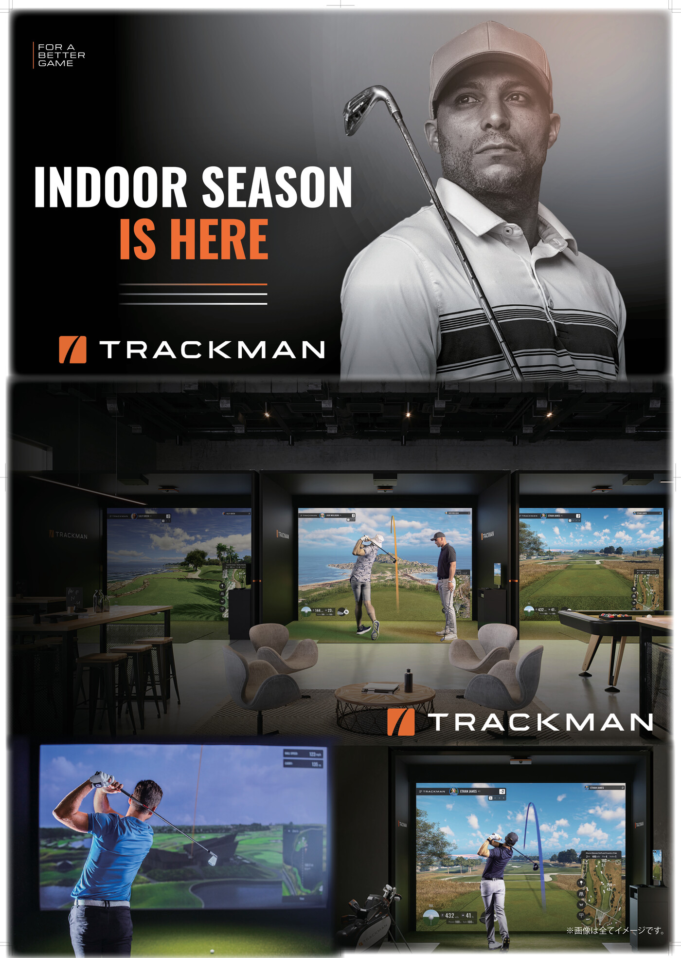 TrackMan 計測データ — 2 RADARS 1 CAMERA / Ball Speed / Carry / Club Path / Launch Angle / Smash Factor / Spin Rate / Total Distance